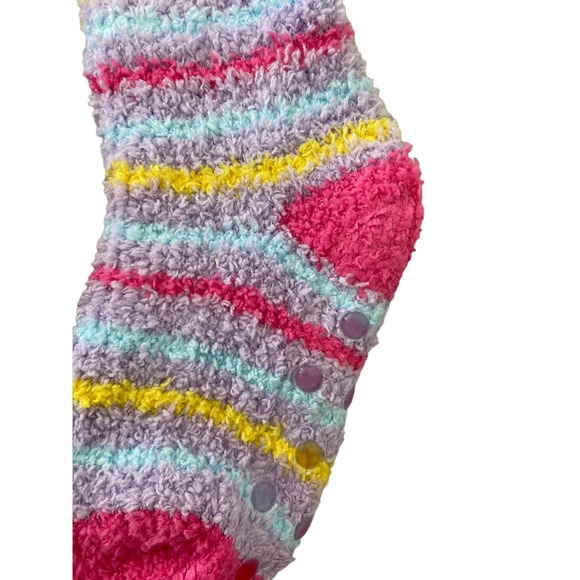 West Loop kids 3 pair fuzzy socks shoe size 4-8.5 - Picture 4 of 6